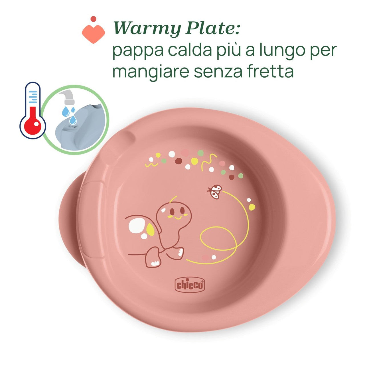 Set pappa con piattino termico chicco