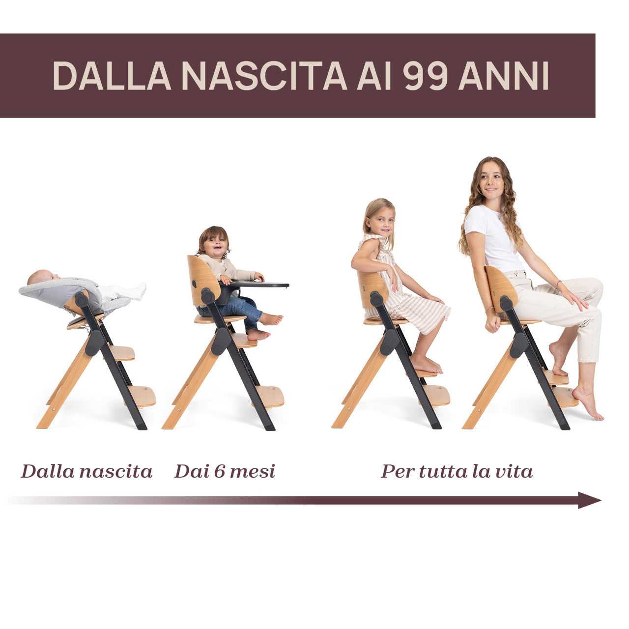 Sedia evolutiva meraviglia inclusa sdraietta