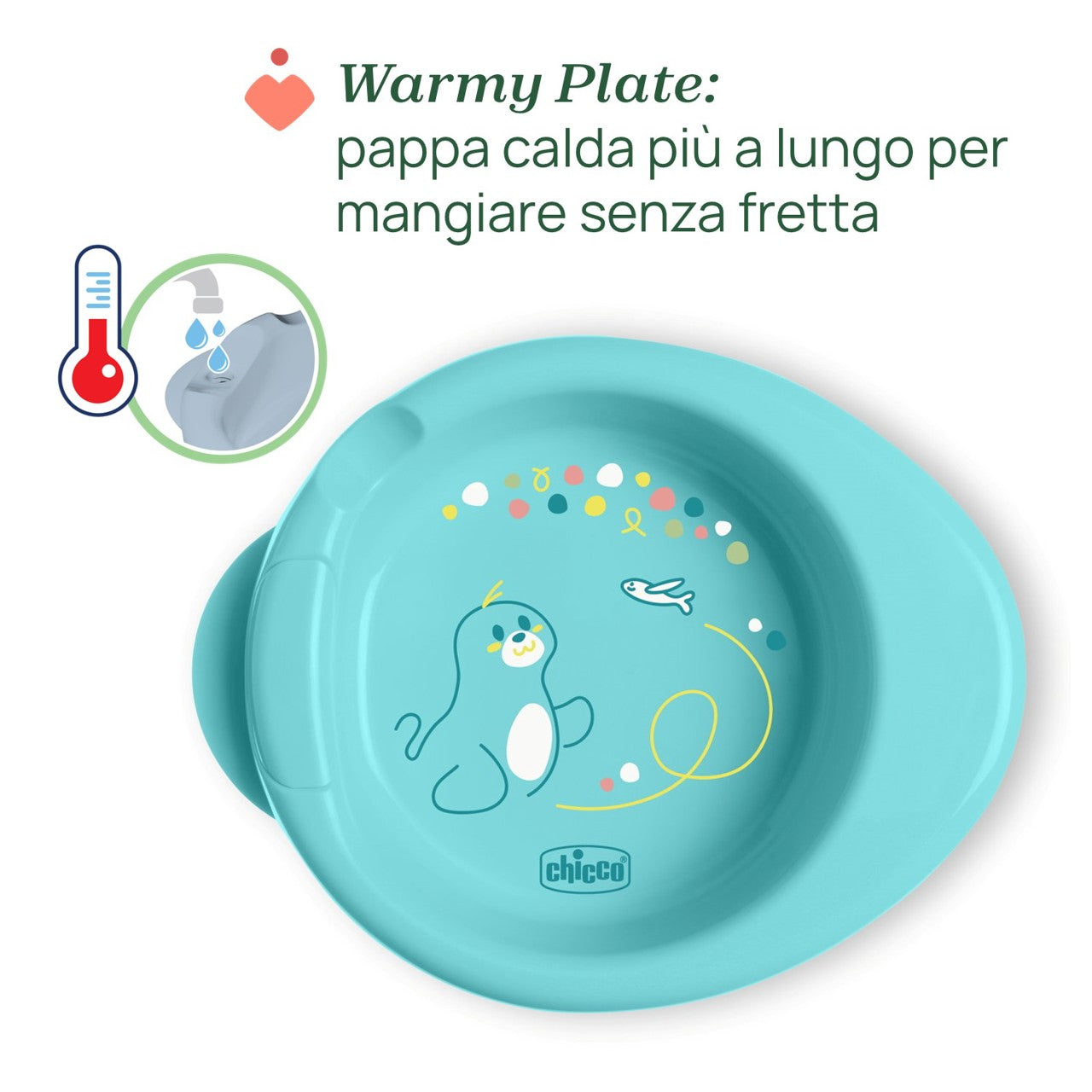 Set pappa con piattino termico