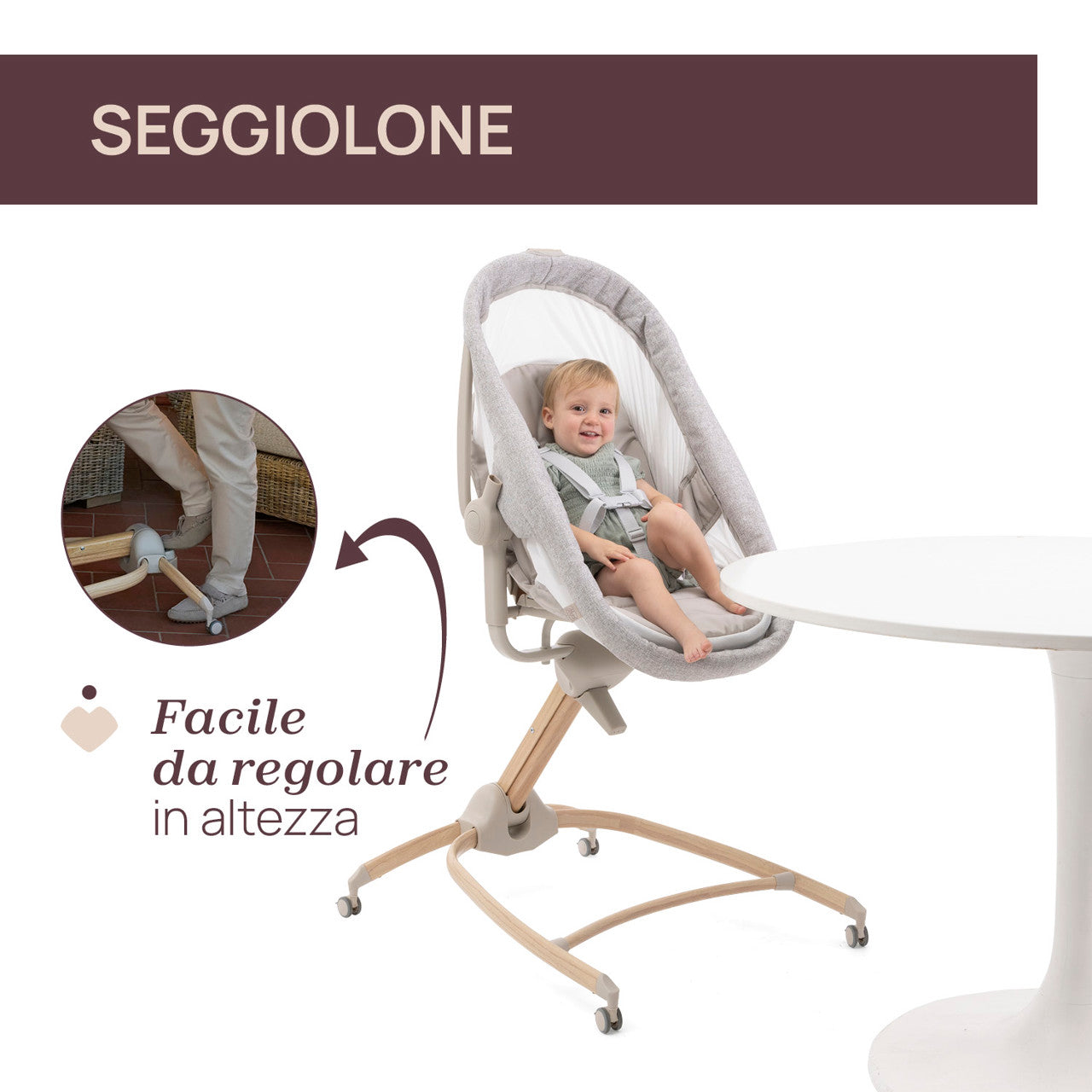 Baby hug 
5in 1  ( culla portatile,culla
,sdraietta, seggiolone , prima sedia )