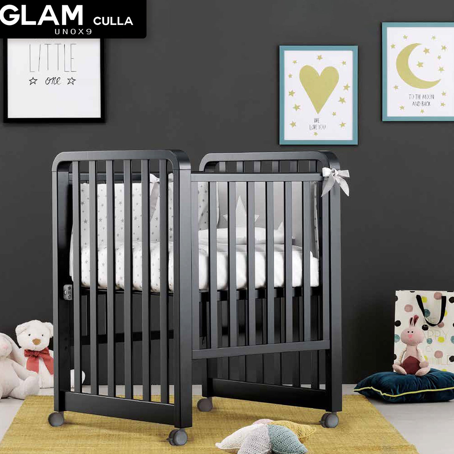 Lettino culla Glam 1x9 completa