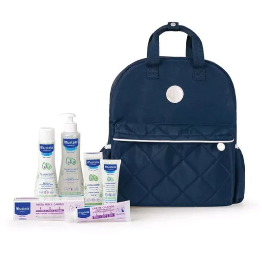 Zaino con prodotti Mustela