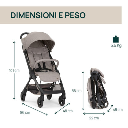 LPasseggino leggero da cappelliera 0m+ fino a 22kg incluso di borsa