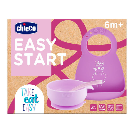 Set pappa silicone + borraccia