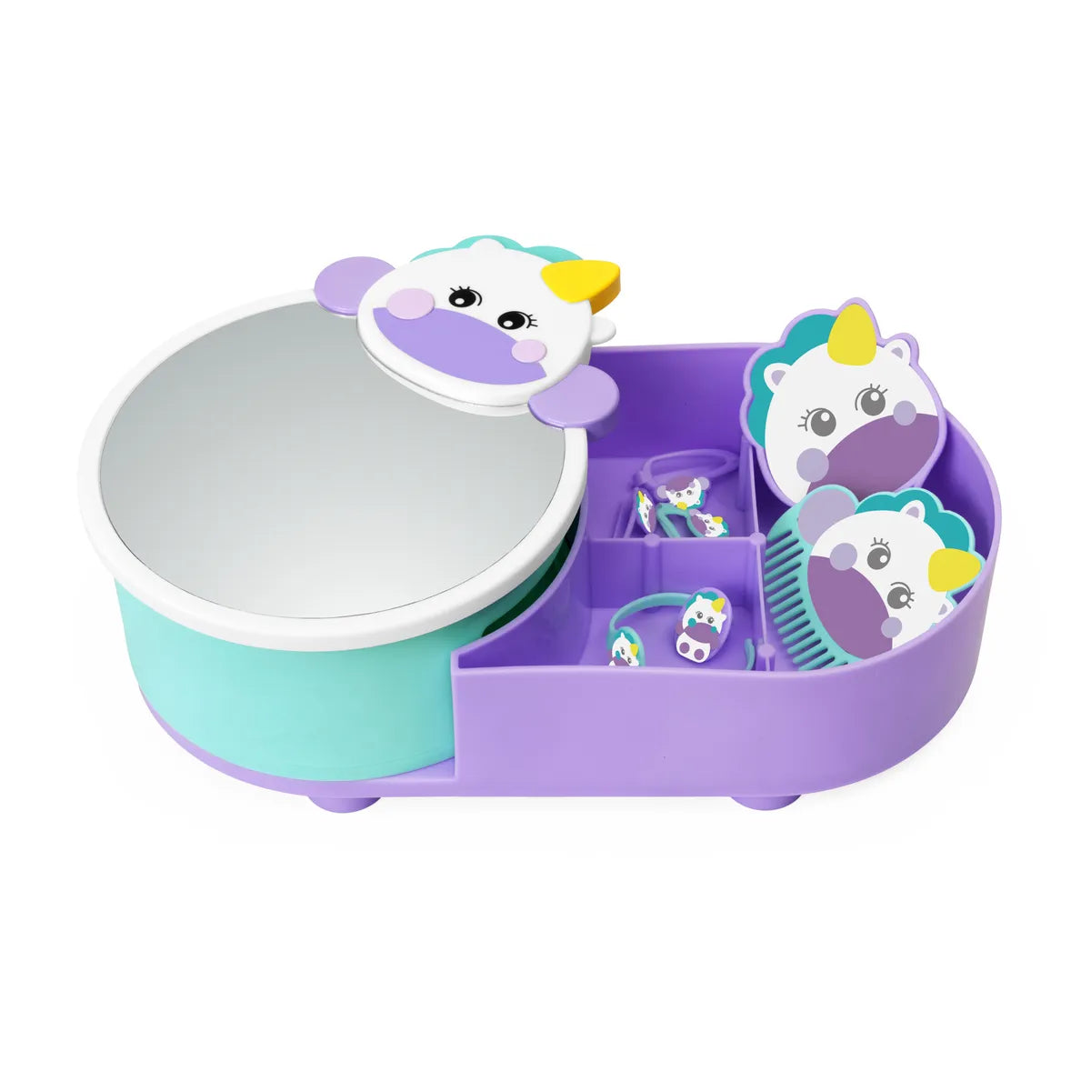 GIOCO BEAUTY STATION UNICORNO CON ACCESSORI, DAI 3 ANNI