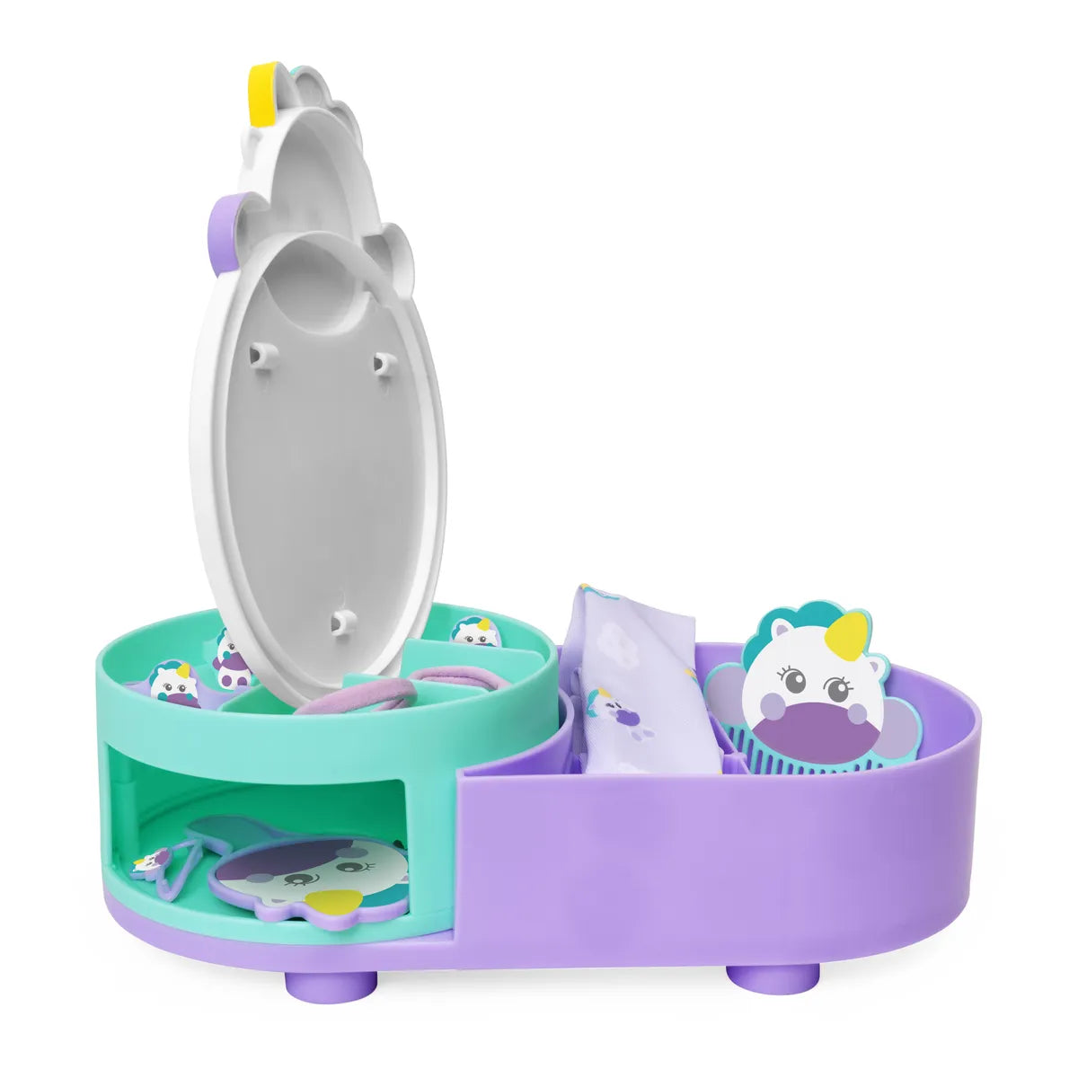 GIOCO BEAUTY STATION UNICORNO CON ACCESSORI, DAI 3 ANNI