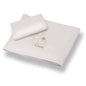 Lenzuolino azzurra design mussola colore bianco