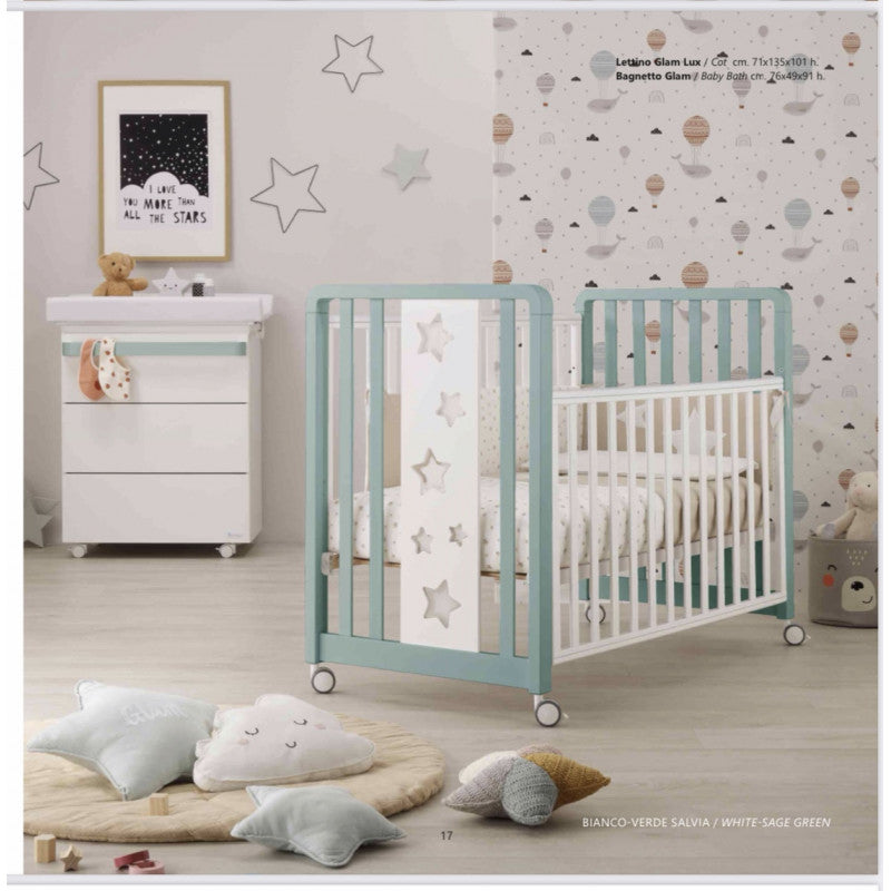 Lettino culla Glam 1x9 completa