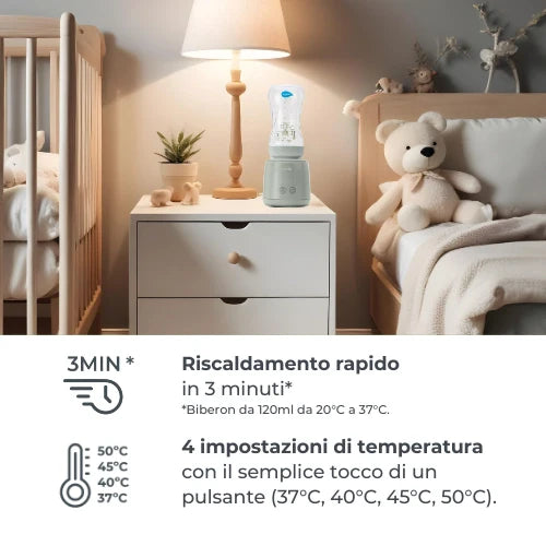 Scaldabiberon portatile universale con funzione Scalda e Mescola Warm'n'Mix